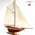 Eric Tabarly's Pen Duick Sailboat 24" Built Wooden Model Yacht Assembled
