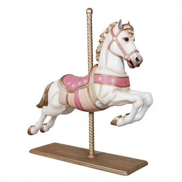 American  Merry-go-round Full Sized 57" Large Carousel Horse Statue
