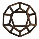 Arhitectual Museum 3D Replica Geometric Dodecahedron 7.5" Wooden Model