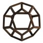 Arhitectual Museum 3D Replica Geometric Dodecahedron 7.5" Wooden Model