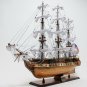 USS Constitution Old Ironsid Tall Ship 38" Wood Model Sailboat Assembled