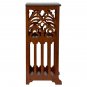 18th-C Replica St. Thomas Aquinas Hardwood Gothic Bookshelf