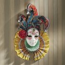 Italian Colombina Mask of Venice Replica Wall Sculpture By Gabriella Veronese