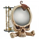 Mistical  Sting Of The Scorpion Skull  12" Sculptural Statue Mirror