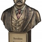 US President Theodore Roosevelt  Cold Cast Bronze Bust
