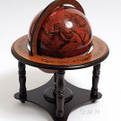 Antiqu  Italian Nautical Old World Style Globe Table Top with Wooden Stand