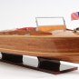 Chris Craft Runabout Speed Boat Double Cockpit 32.5" Wood Model Assembled