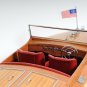 Chris Craft Runabout Speed Boat Double Cockpit 32.5" Wood Model Assembled