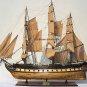 USS Constitution Old Ironsides Tall Ship 65" Wood Model With Display Assembled