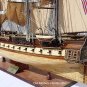 USS Constitution Old Ironsides Tall Ship 65" Wood Model With Display Assembled