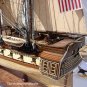 USS Constitution Old Ironsides Tall Ship 65" Wood Model With Display Assembled