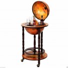 Old World Italian Style 34" Globe Wine and Liquor Bar Assembled