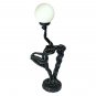 Art Deco Arising Nude Goddess of Light 31.5" " Illuminated Statue Tabletop Lamp