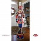 Christmas Eve Illuminated Bavarian Style 76" Holiday Nutcracker Statue LED Light