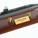US Navy General Dynamics Electric Boat Seawolf Class SSN Wood Model Assembled