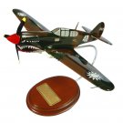 Airplane USAAF P40E Flying Tigers 10.2" Wood Model Aircraft