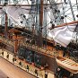 USS Constitution Old Ironsides Tall Ship 29" Wood Model Sailboat Assembled