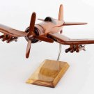 Airplane USAF Chance Vought F4U4 Corsair Mahogany 12.5" Wood Model Aircraft