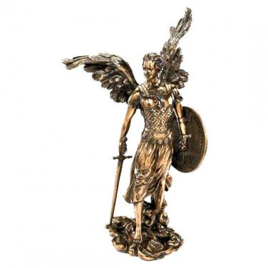 Archangel Raphael Stand Before the Throne of God 14" Cold Cast Bronze Statue