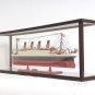 Display Case Wood  44.75" Table Top Cabinet for Ocean Liners and  Cruise Ships Models