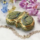 Art Nouveau Replica French Twin Peacock Treasure Jewelry Box Artist Mile Gall