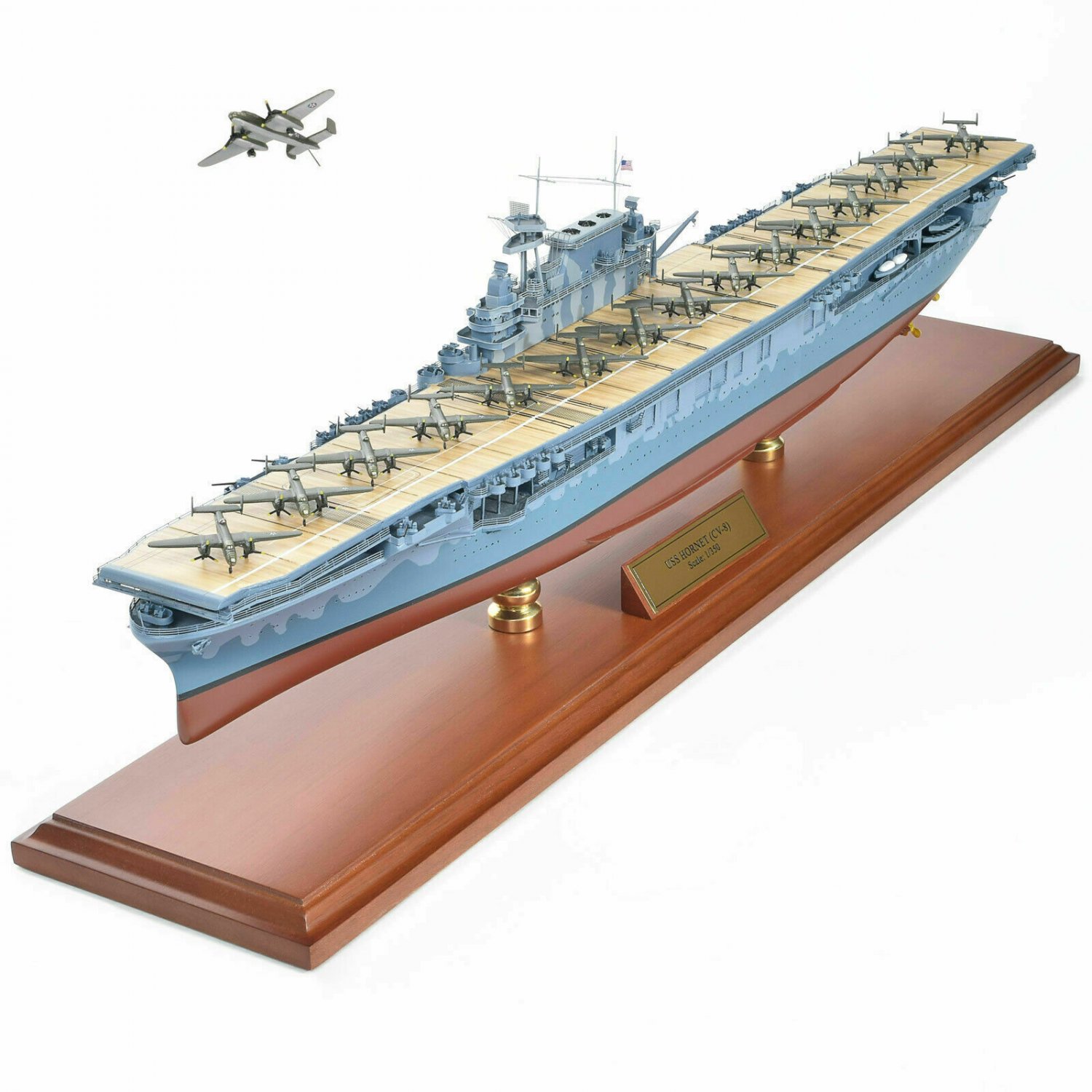 Us Navy Aircraft Carrier Uss Hornet Cv 8 Doolittle Wood 29 Model Ship Assembled