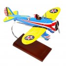Airplane 1932 US Army Air Corps P-26A Peashooter 12" Wood Model Aircraft
