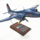 Airplane USMC Grumman F7F-1 Tigercat Large 17.7/8 " Wood Model Aircraft