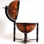 Old World Globe 13" Diameter Wine Bar 22" Wood Stand Rack Liquor Bottle Holder