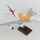 Airplane Emirates Airbus A380 Orange Expo 2020 14.5"  Diecast Model Aircraft