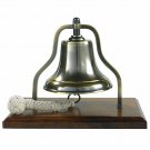 Solid Brass Ship's Purser's Bell Bronze Finish 6"  Nautical Authentic