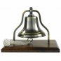 Solid Brass Ship's Purser's Bell Bronze Finish 6"  Nautical Authentic