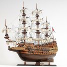 HMS Sovereign of the Seas 1637 Tall Ship 29" Built Wood Model Sailboat Assembled