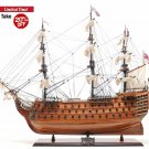 HMS Victory Admiral Nelson Flagship Tall Ship 37" Built Wooden Model Assembled