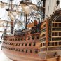 HMS Victory Admiral Nelson Flagship Tall Ship 37" Built Wooden Model Assembled