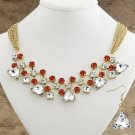 Italian Style Jewelry Glamour La Dolce Vita Hand Cast Necklace and Earring Set