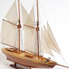 Bluenose II Schooner Sailboat 38.5" Built Handmade Wooden Model Ship Assembled