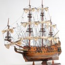 HMS Fairfax Royal Navy Tall Ship 35" Built Wooden Model Sailboat Assembled