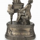 Famous Musicians Composers Frederic Shopin Cold Cast Bronze Statue Music Box
