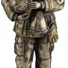 American Proud Female Firefighter Standing 11.2"  Sculpture