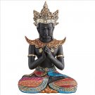 Praying Thai Sukhothai Golden Buddha 10½" Gold Gilding  Statue