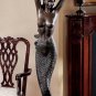 Greek Goddess Offering Mermaid 73" Sculptural Floor Lamp