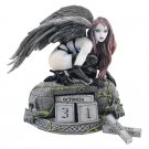 Mistical Gothic Angel Mistress Vampire of Time Calendar 6" Statue