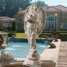 Angel Glory of Del Cielo Italian Grand Scale Replica 52" Garden Sculpture