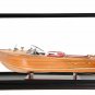 Aquarama Speedboat Exclusive Edition with Display Case Wood Model Assembled