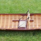 Real Traditional Canoe With Ribs 15.8 Ft Cedar Strip Wood w/ 4 Paddles Assembled