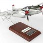 Airplane Lockheed P38J Lightning Bong Marge 14.25" Wood Model Aircraft