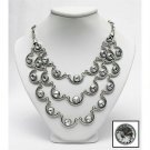 Contemporary Style Jewelry Imperia Hand Cast Necklace and Earring Set