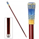 Walking Stick Imperial Collection Romanov's Enameled Solid Hardwood 35" Cane