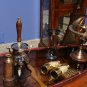 Commanders Replica Vintage Binocular Brass with Mother of Pearl Overlay